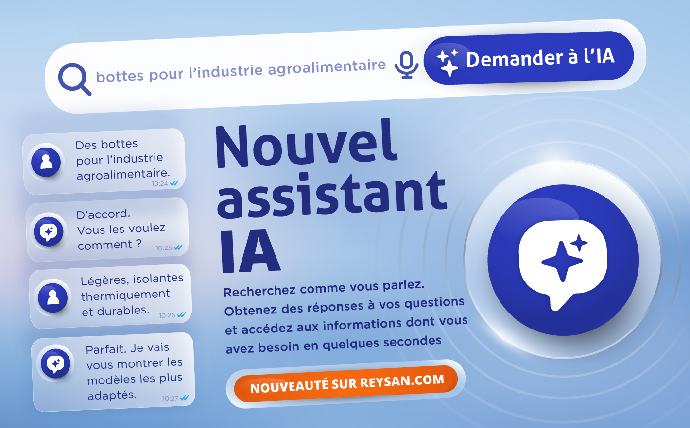 Découvrez notre nouvel Assistant IA pour trouver ce dont vous avez besoin plus rapidement et plus facilement!