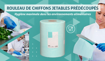 Rouleau de Chiffons Jetables | Absorption Maximale et Sans Peluches