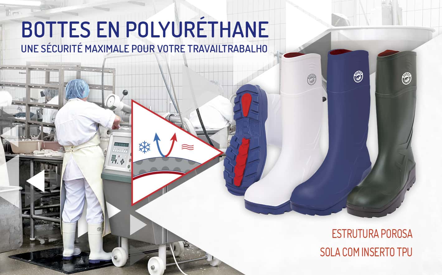Bottes en polyuréthane. Une sécurité maximale pour votre travail