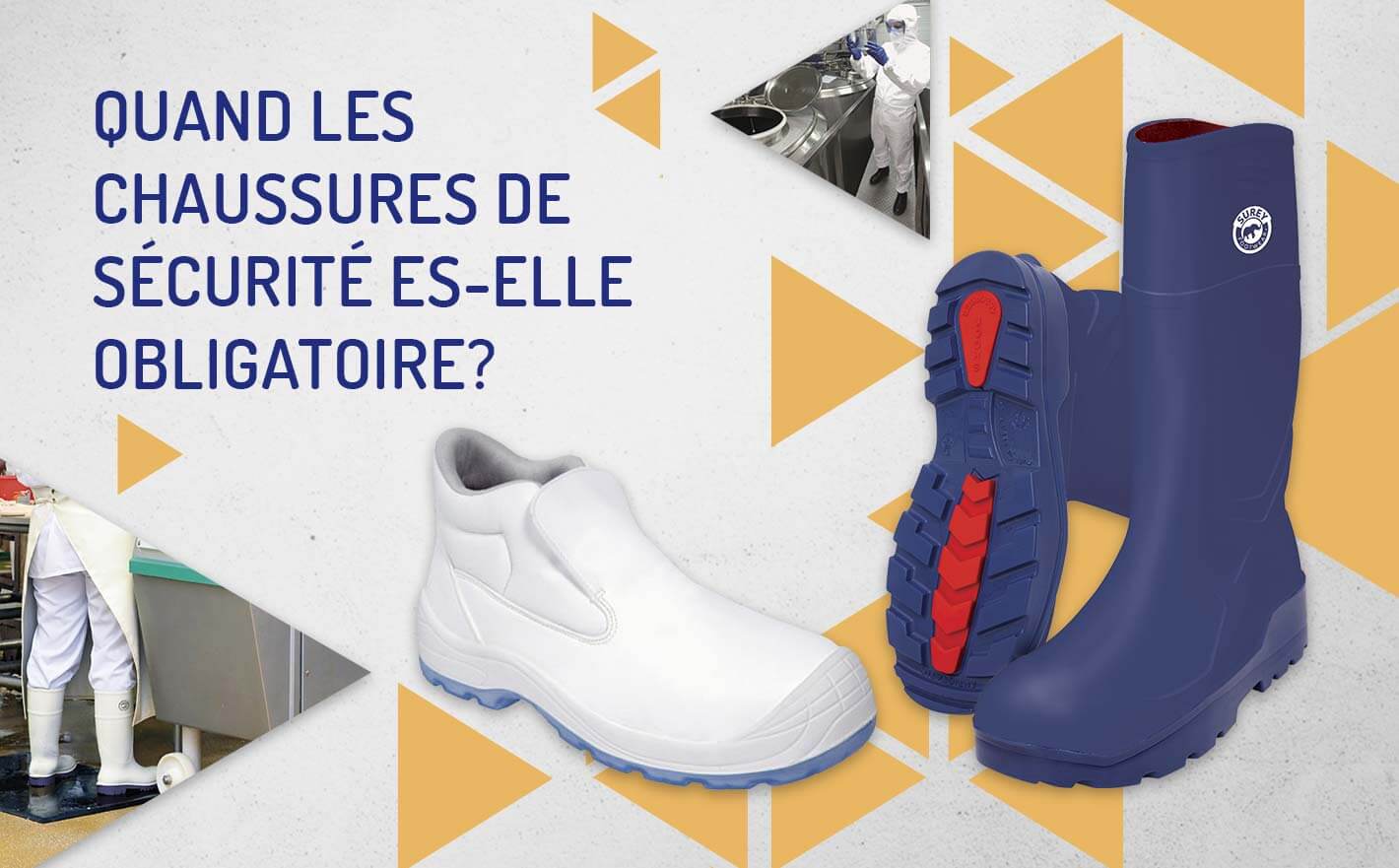 Quand l'utilisation de chaussures de sécurité est-elle obligatoire