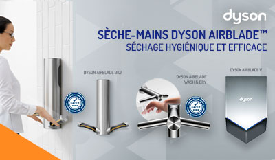 Gamme Complète de Séchoirs à Mains Dyson Airblade pour lIndustrie