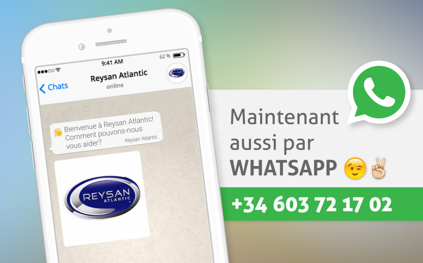 Maintenant aussi par WhatsApp