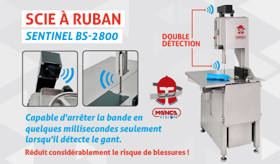 Une scie à ruban qui s’arrête toute seule pour protéger vos mains?