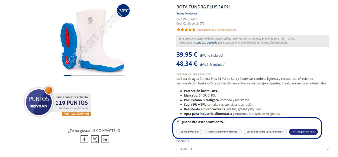 Notre assistant IA vous aide à trouver des EPI, des chaussures de sécurité, des vêtements de travail et des vêtements jetables en quelques secondes.