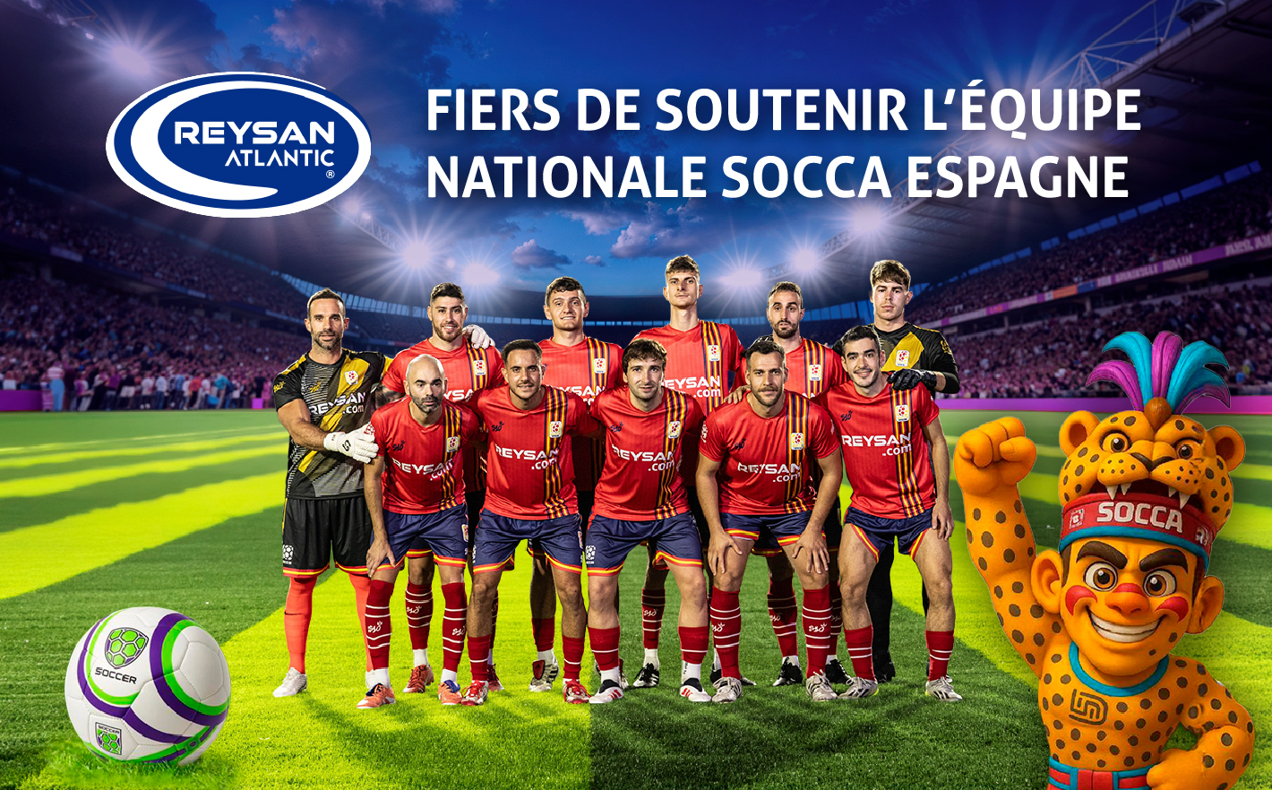 Fiers de soutenir l’Équipe Nationale Socca Espagne