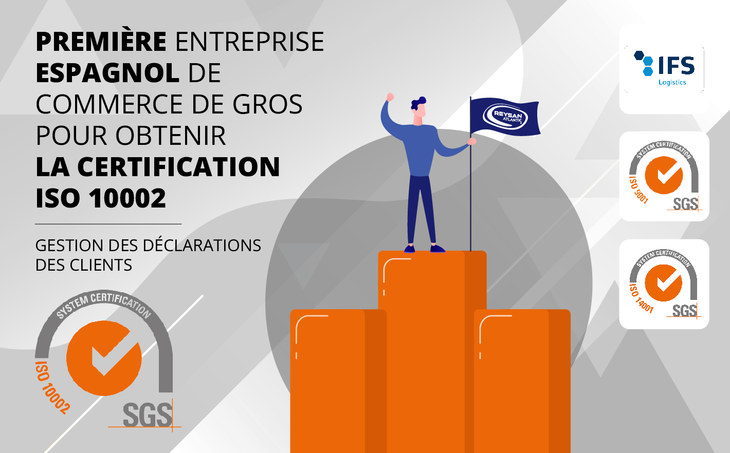 Reysan Atlantic : Pionnier en Espagne en obtenant la certification ISO 10002 pour la gestion des réclamations clients