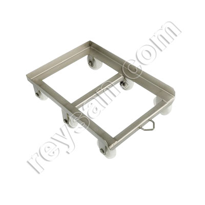 CHARIOT 6 ROUES INOX C/ARO