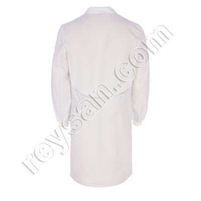 BLOUSE TERGAL BLANCHE POIGNET