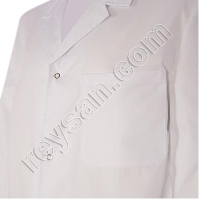 BLOUSE TERGAL BLANCHE POIGNET