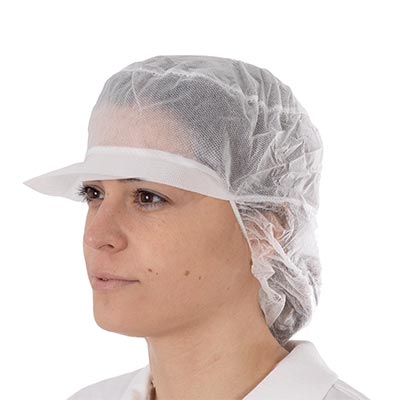 CASQUETTE EN POLYPROPYLÈNE AVEC FILET