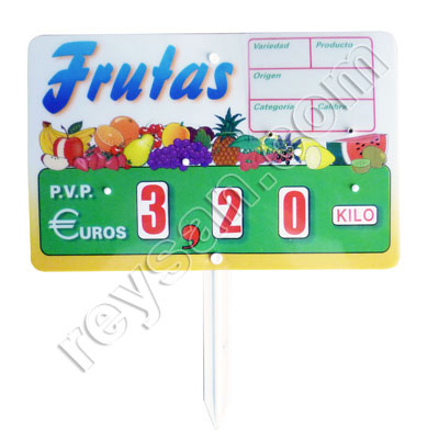 PORTE-PRIX 1 FRUITS 2037