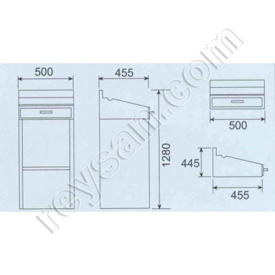 PUPITRE NOX AVEC PIED 500X455
