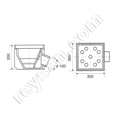 BOUCHE EVA 300x300x250 mm 1374LAT