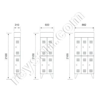 VESTIAIRE INOXYDABLE