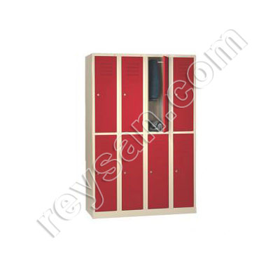 VESTIAIRE 2 PORTES ACIER PEINT