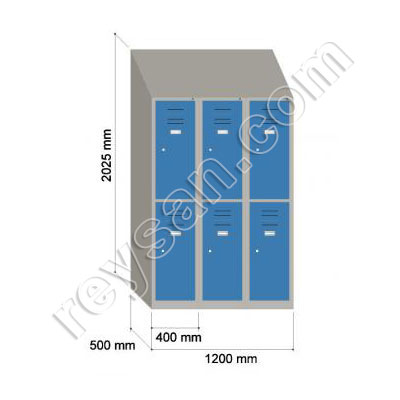 VESTIAIRE 2 PORTES AV TOIT I