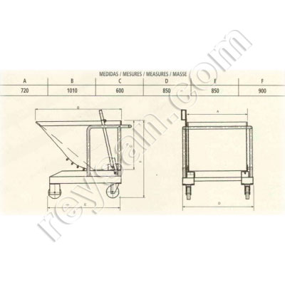 CONTENEUR BASCULANT 300 LT