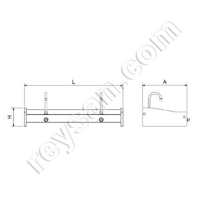 LAVE MAIN MURAL 2 ROBINETS