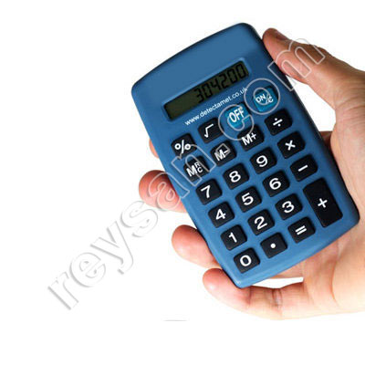 CALCULATRICE DÉTECTABLE PAR RAYONS X EN MÉTAL BLEU