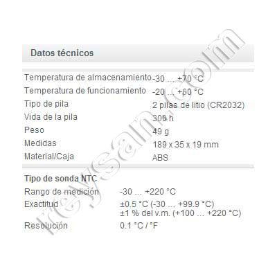 TESTEUR PLIABLE -30+220º 103
