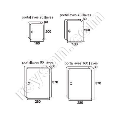 ARMOIRE A CLES SUPPORT FIXE