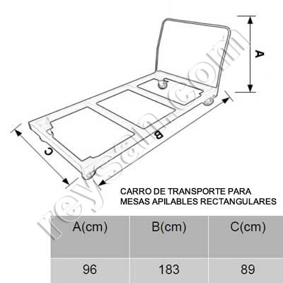 CHARIOT TRANSPORT TABLES