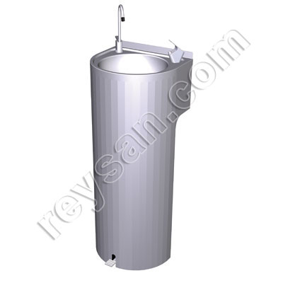 FONTAINE INOX SUR PIED