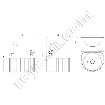 FONTAINE MURALE RONDE