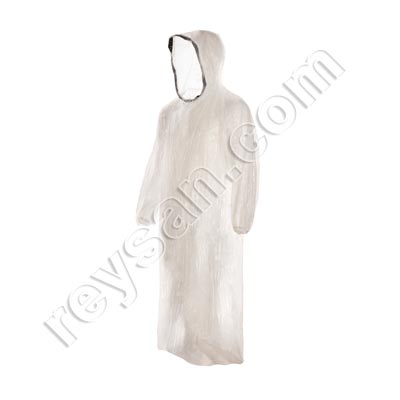 LDPE PONCHO IMPERMÉABLE JETABLE AVEC MANCHESE
