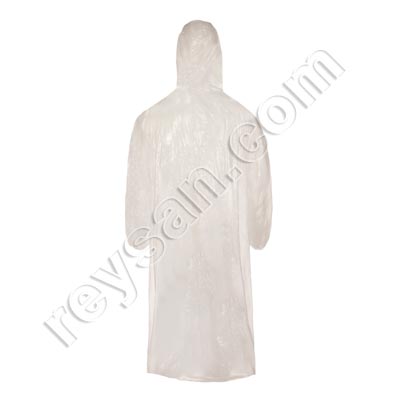 LDPE PONCHO IMPERMÉABLE JETABLE AVEC MANCHESE