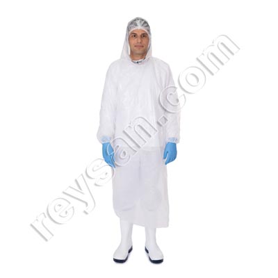 LDPE PONCHO IMPERMÉABLE JETABLE AVEC MANCHESE