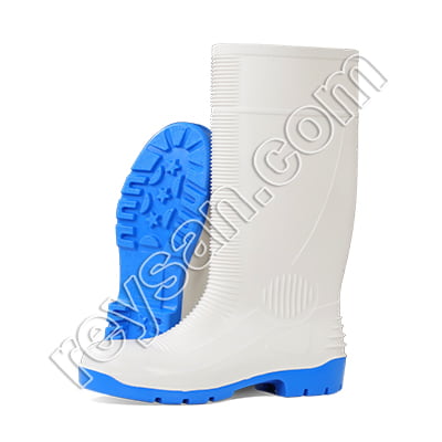BOTTE PVC BLANCHE S4 EMBOUT DE PROTECTION