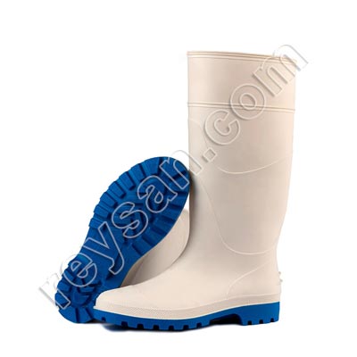 BOTTE EN PVC BLANC SANS EMBOUT 