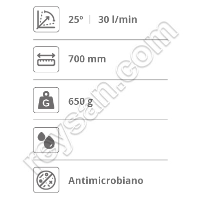 LANCE VENTILATEUR 700MM 25º/30L
