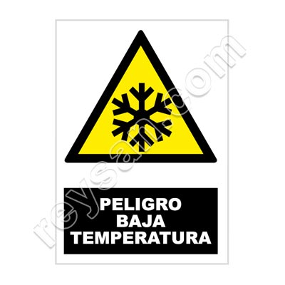 SEÑAL PELIGRO BAJA TEMPERATURA