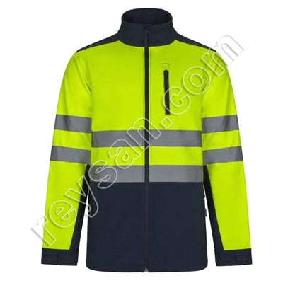 VESTE SOFT SHELL BICOLORE HAUTE VISIBILITÉ