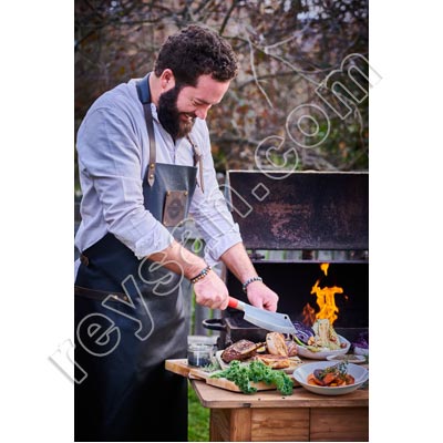 TABLIER EN CUIR DICK 95 x 70 CM