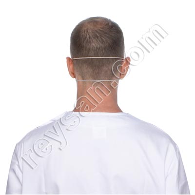 MASQUE 2 COUCHES – BLEU AVEC ÉLASTIQUES NUQUE