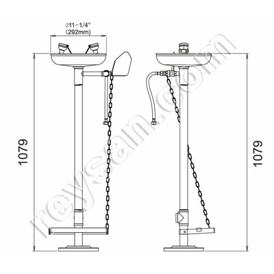 Lave-yeux avec Socle