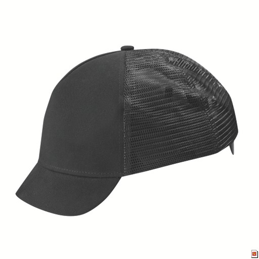 CASQUETTE ANTI-HEURTS UVEX NOIRE COURTE AVEC MAILLE