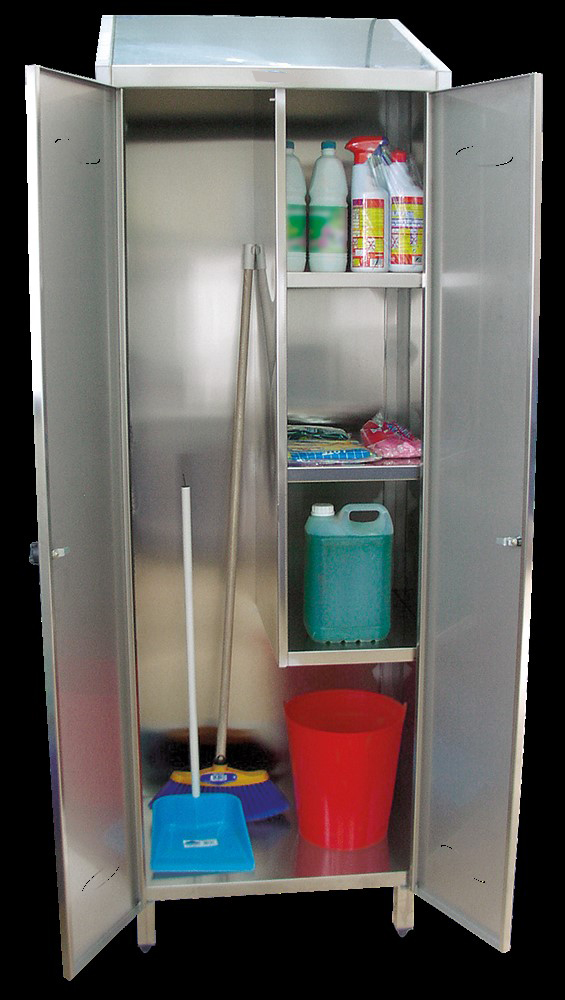 ARMOIRE EN ACIER INOXYDABLE À PORTES BATTANTES 680 × 480 × 2010 MM