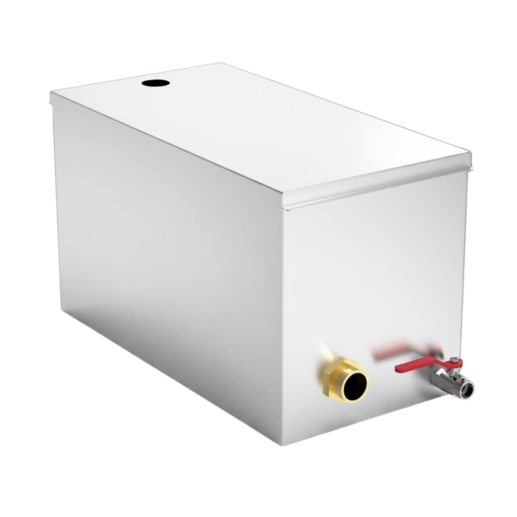 SÉPARATEUR DE GRAISSES SOUS ÉVIER EN ACIER INOXYDABLE 49 L